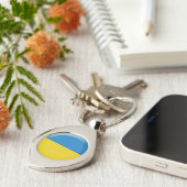 Oekraïense vlag sleutelhanger (Zijkant)