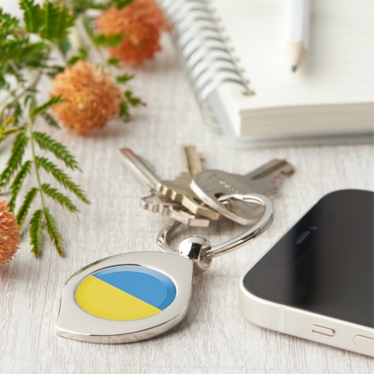 Oekraïense vlag sleutelhanger (Zijkant)