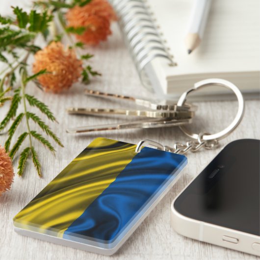Oekraïense vlag sleutelhanger (Voorkant Rechts)