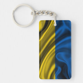 Oekraïense vlag sleutelhanger