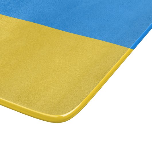 Oekraïense vlag snijplank (Hoek)