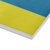 Oekraïense vlag snijplank (Hoek)