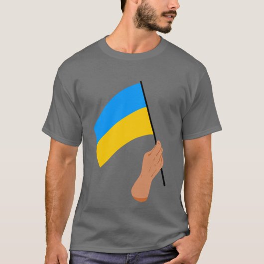 Oekraïense vlag Solidariteit T-Shirt (Voorkant)