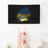 Oekraïense vlag spandoek (Insitu)