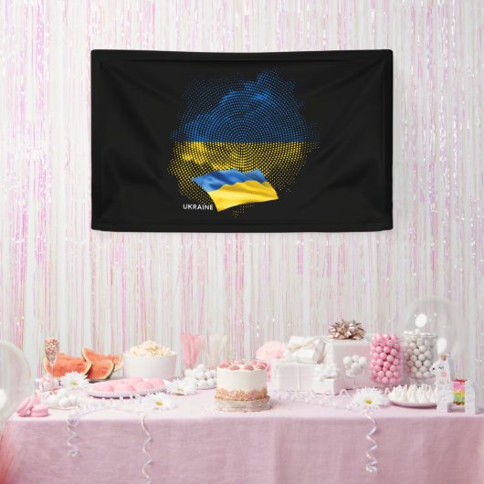 Oekraïense vlag spandoek (Feest)