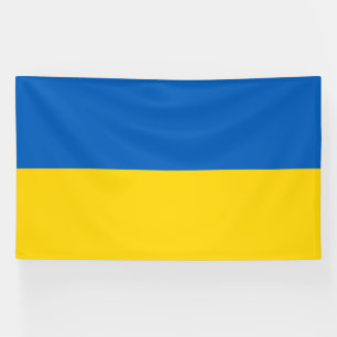 Oekraïense vlag spandoek