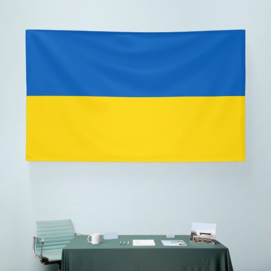 Oekraïense vlag spandoek (Beurs)
