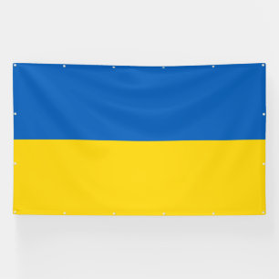 Oekraïense vlag spandoek