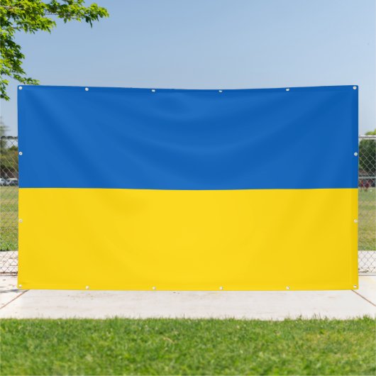 Oekraïense vlag spandoek (Buitenkant)