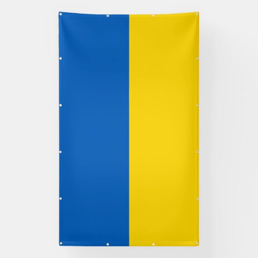 Oekraïense vlag spandoek (Verticaal)