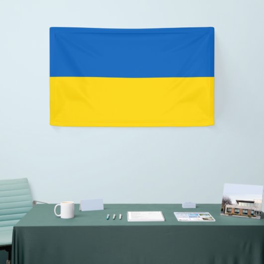 Oekraïense vlag spandoek (Beurs)