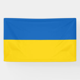Oekraïense vlag spandoek