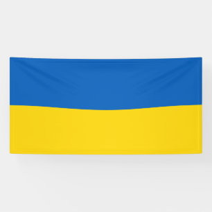 Oekraïense vlag spandoek