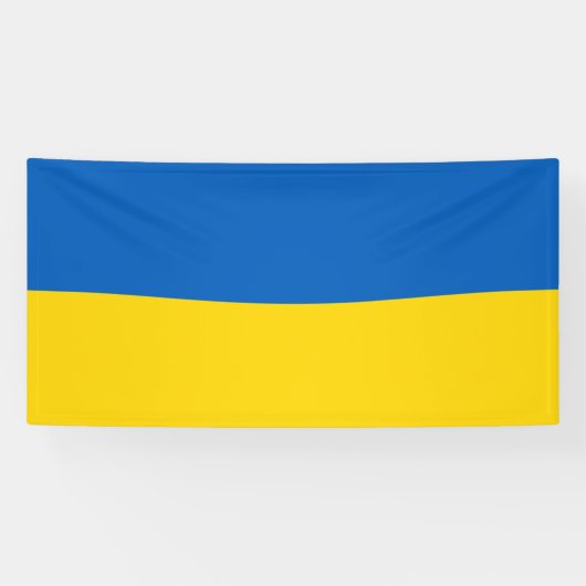 Oekraïense vlag spandoek (Horizontaal)