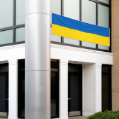 Oekraïense vlag spandoek (Buitenkant Gebouw)