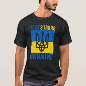 Oekraïense vlag - sterk Oekraïens symbool T-shirt (Voorkant)