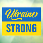 Oekraïense vlag Sterke Raamsticker (Vel 3)