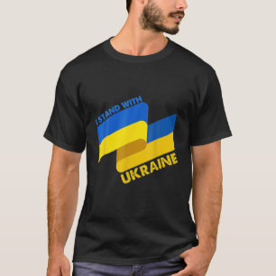Oekraïense vlag steun ik het Oekraïense lint T-shirt