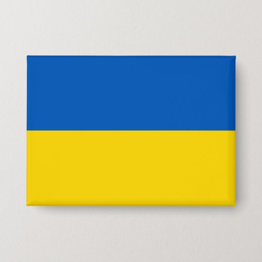 Oekraïense vlag. Steun Oekraïne. Knop Button (Voorkant)