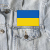 Oekraïense vlag. Steun Oekraïne. Knop Button (Insitu)