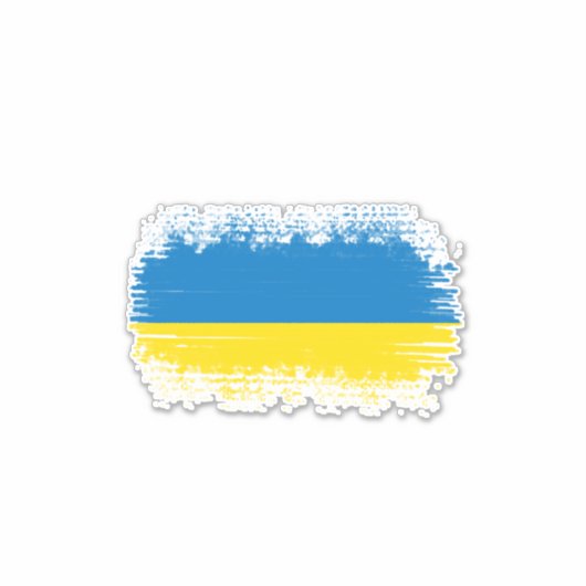 Oekraïense vlag sticker (Voorkant)