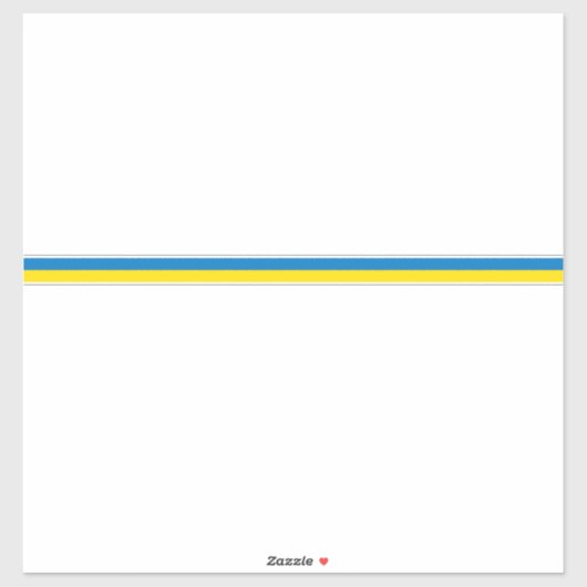 Oekraïense vlag sticker (Vel)