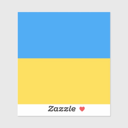 Oekraïense vlag sticker (Vel)