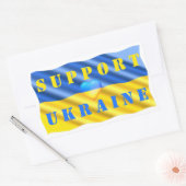 Oekraïense vlag - Sticker hart - steun voor vrijhe (Envelop)