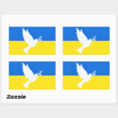 Oekraïense vlag Stickers Peace Dove steunen vrijhe (Vel)
