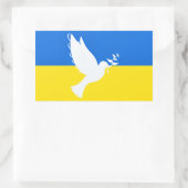 Oekraïense vlag Stickers Peace Dove steunen vrijhe (Tas)