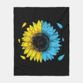 Oekraïense vlag - symbool Tryzub Love steunt Oekra Fleece Deken (Voorkant)