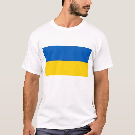 Oekraïense vlag t-shirt (Voorkant)