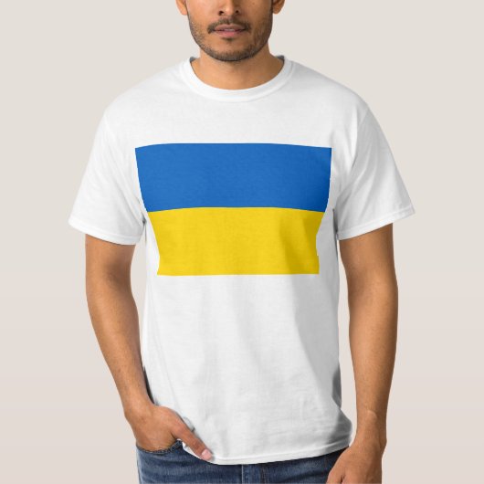 Oekraïense vlag t-shirt (Voorkant)