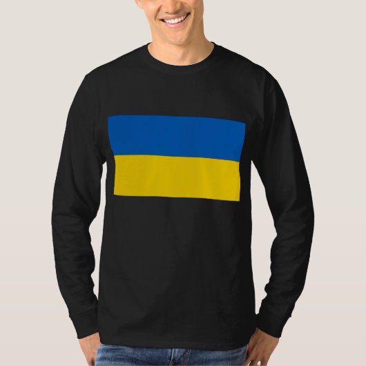 Oekraïense vlag t-shirt (Voorkant)