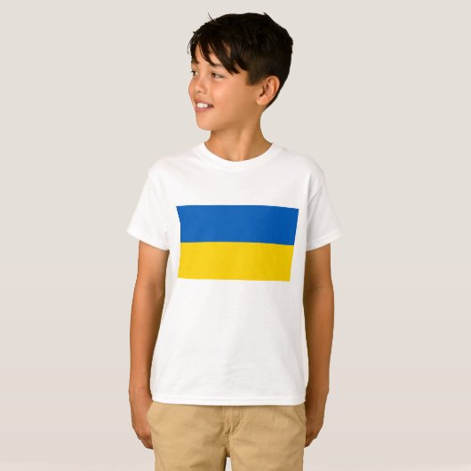 Oekraïense vlag t-shirt (Voorkant volledig)