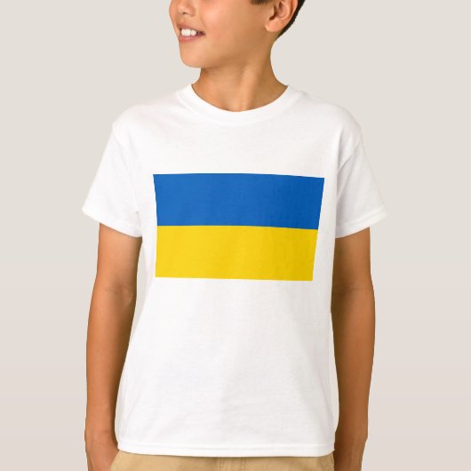 Oekraïense vlag t-shirt (Voorkant)