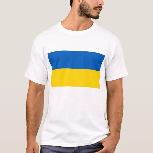 Oekraïense vlag t-shirt (Voorkant)