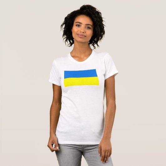 Oekraïense vlag t-shirt (Voorkant volledig)