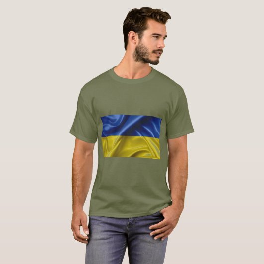 Oekraïense vlag T-Shirt (Voorkant volledig)