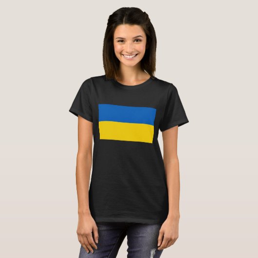 Oekraïense vlag t-shirt (Voorkant volledig)