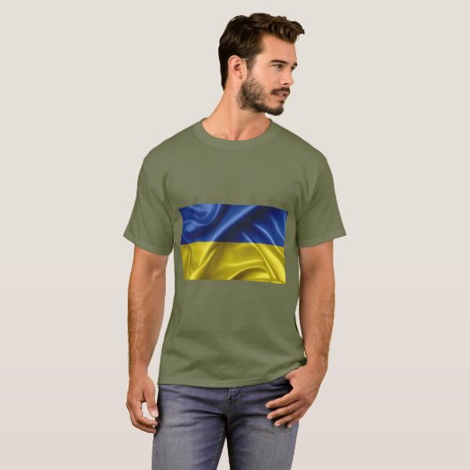 Oekraïense vlag T-Shirt (Voorkant volledig)
