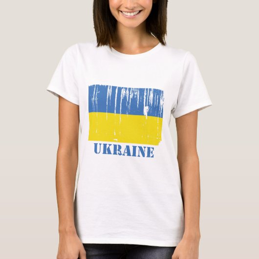 Oekraïense vlag t-shirt (Voorkant)