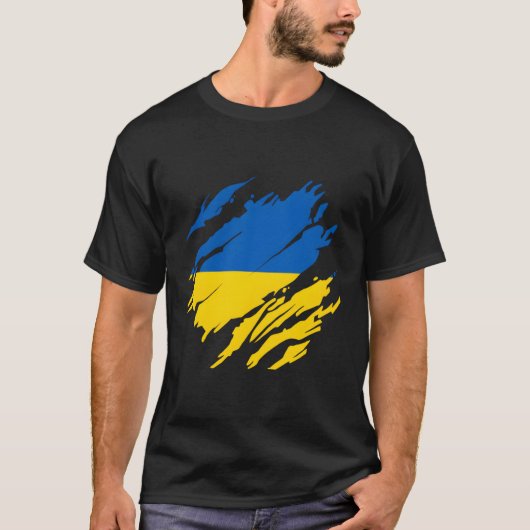 Oekraïense vlag t-shirt (Voorkant)