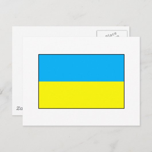 Oekraïense vlag T-shirts en cadeaus Briefkaart (Voorkant / Achterkant)