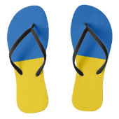 Oekraïense vlag teenslippers (Voetbed)