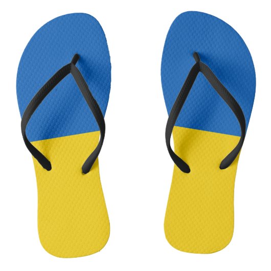 Oekraïense vlag teenslippers (Voetbed)