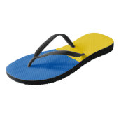 Oekraïense vlag teenslippers (Schuin)