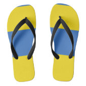 Oekraïense vlag teenslippers (Voetbed)