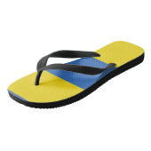 Oekraïense vlag teenslippers (Schuin)