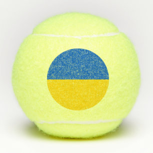 Oekraïense vlag tennisballen